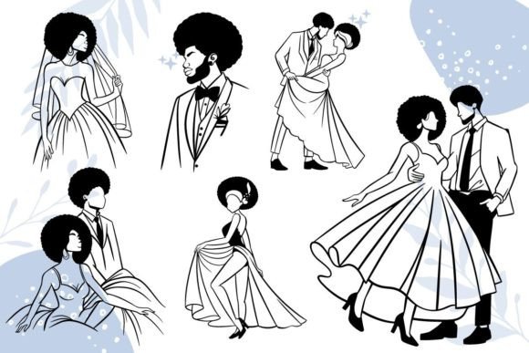 Afro Bride Groom Wedding SVG Bundles: A Designer's Review