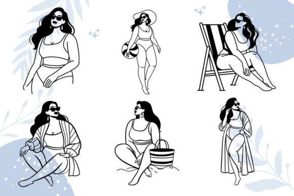 Beach Girl, Plus Size Bikini Girl SVG Review