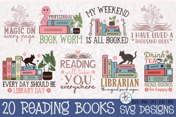 Book Reading SVG Bundle Review
