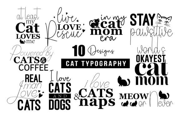 Cat Typography Svg Bundle Vol.04 Review