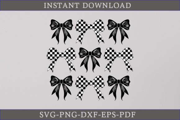 Halloween Checkered SVG Coquette Bow SVG Review