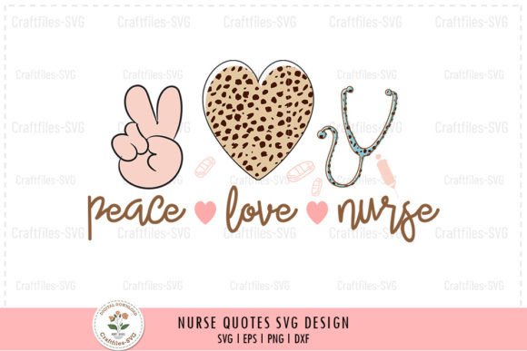 Peace Love Nurse - Nurse SVG Review
