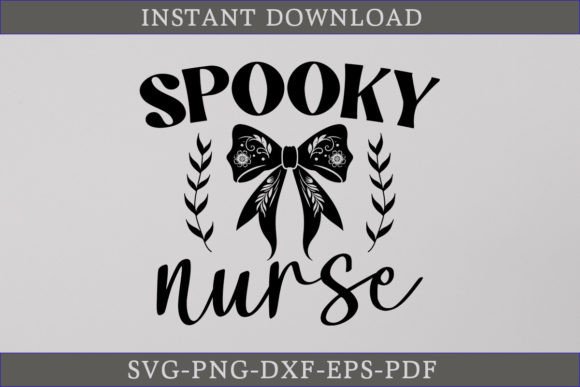 Spooky Nurse SVG Coquette Bow SVG File Review